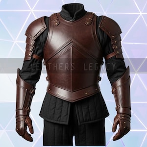 Handcrafted Leather Warrior Armor: Full Body Cosplay LARP Costume