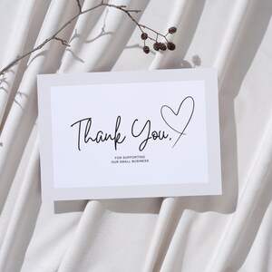 Thank you Postcard beige