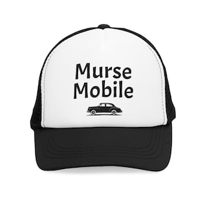Mesh Cap, Funny Nurse Design - Nurse Hat, Medical Scrubs, Nursing Gift, RN Graduation, Hospital Apparel