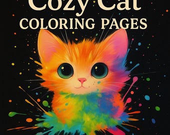 Cosy Cat Kleurplaten – Afdrukbare bundel van 33 schattige kattenillustraties voor kinderen en kattenliefhebbers