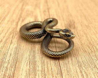 Statua Di Cobra In Resina - Decorazione Desktop Moderna, Per Libreria, Tavolo O Camino, Scultura Serpente Ornamentale