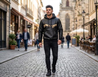 Kreation von Adam Hoodie, Hände Grafik Unisex Hoodie