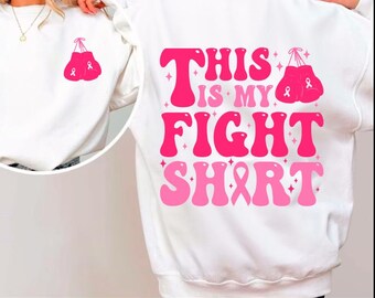Kampf gegen Krebs Shirt SVG PNG, Pink Ribbon Design (digitaler Download)