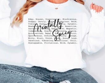Psychisch würzige Zitate zwart, Sarkasmus, lustiger Spruch, lustiges Zitat, sarkastischer Spruch, lustige Mama, Sarkasmus, lustige Mama, lustiges Geschenk