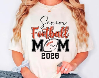 Senior Football Mom 2026 SVG, Sports Mom Design (Digital Download)