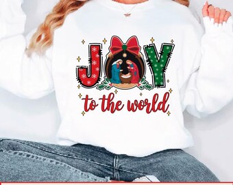 Christian Christmas Png, Joy To The World Png, Coquette Jesus Christmas Png, Baby Jesus Png, Bible Verse Png, Nativity Png, Oh Holy Night