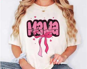 Girl Mama SVG Girl Mama PNG Coquette Bow Girl Mom Svg Mom Of Girls Svg Mommy Svg Girl Mom Shirt Svg Sublimation Cut File for Cricut Download