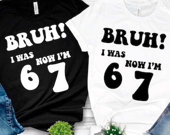 Funny 7th Birthday Boy Bruh PNG SVG, Shirts, Stickers (Digital Download)