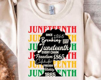 Juneteenth SVG, Juneteenth PNG, 1865 Juneteenth Svg, Free Ish Svg, African american Svg, Black Woman Shirt Svg, Black History Svg, Cut files