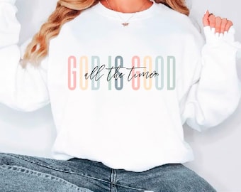 God Is Good All The Time SVG, Boho Christian Design (Digital Download)
