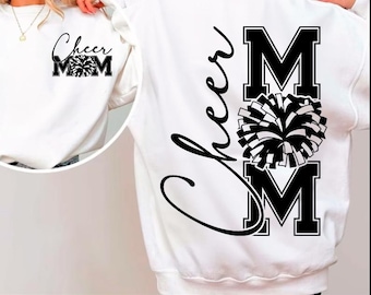 Cheer Mom SVG PNG, Cheerleader Mom Life Design (Digital Download)