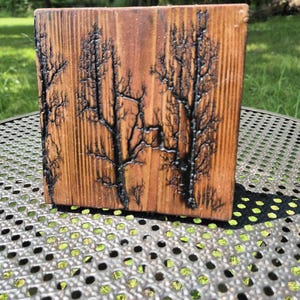 Fractal wood burning