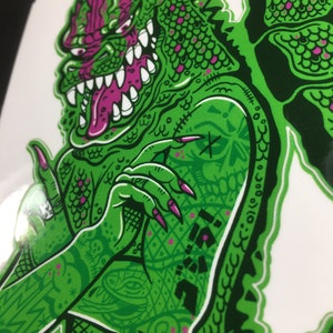 Geisha Godzilla Pin-Up Full Color Godzilla Monster Vinyl Sticker Decal image 4