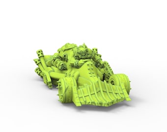 Green Skin - Orc Dragsta, Orc Speed Cult - Malicious Minis