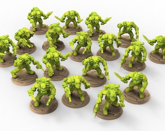 Green Skin - Orc Special Forces modulaire kit - Malicious Minis