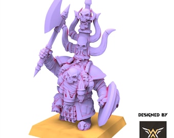 Enanos Infernales - Rey Infernal - Miniaturas de White Angel