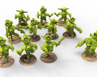 Zielona skóra - Orc Jetpack Ladz Modular Kit - Malicious Minis
