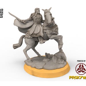 Darkwood - Wooden Elf king on horse - Sylvara - Thornwild - Davale Games