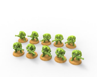 Grönt utseende - Orc 2h Warboyz Modulärt kit - Skadliga minis