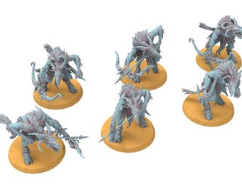 Anitya cult - Avian raiders bowman chicken warriors of Chaos - Clay Beast Creation