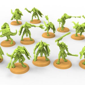 Lizardmen - Saurian warriors - Clay Beast Miniatures