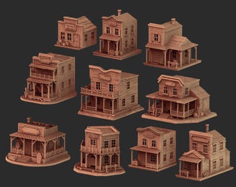 Wild West - Small town Part 1 - x10 Buildings