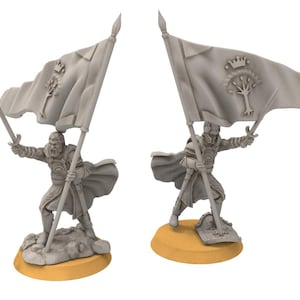 Gandor - x2 Old Banners - Khurzluk Miniatures
