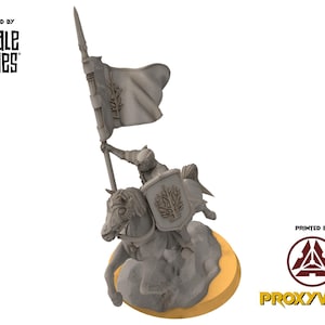 Gandor - Grey Castle Banner Mounted | Ring of Legends - Davale Games