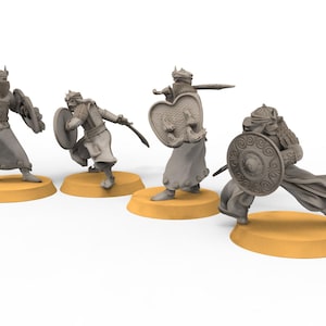 Harad - Desert warriors with Swords and Shields - Dunes of Qarath - The Printing Goes Ever On