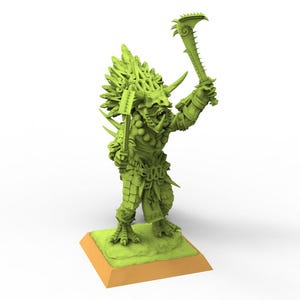 Lizardmen - Saurian Hero - RavenTwin Miniatures