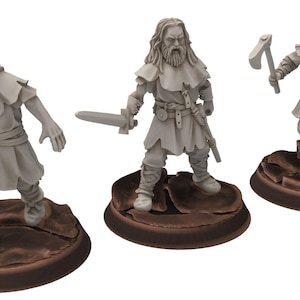 Wildmen - x3 Light Infantry Savages, Looters - Greyhills - Medbury miniatures