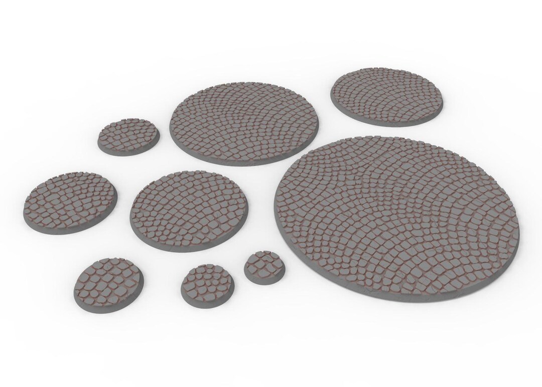 Civil - Textured Round Bases, Lot of 25mm to 130mm Pavement - Etsy - Textured Alterations Civil