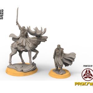 Darkwood - Wooden Elf king on Elk - Sylvara - Thornwild - Davale Games