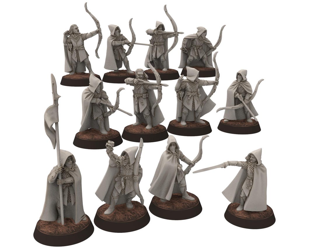 Darkwood - Rangers Wood Elves Warriors With Bows Complete Unit ...