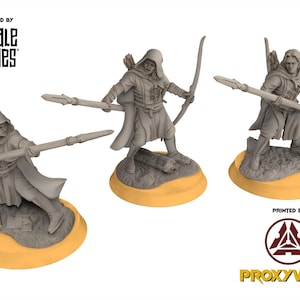 Gandor - x3 Grey Castle Rangers (Spear and Bow) | Ring of Legends - Davale Games
