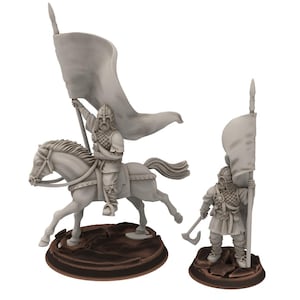 Rohan - Banner Bearer - Storrhold - Medbury miniatures