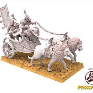 Hight Elves - Silvermoor - Bear Guardians Chariot - Beholder Miniatures