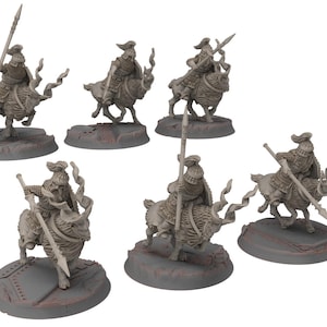 Dwarves - Mountain Goat riders with modular weapons - Stonewards - Steelhalls - Medbury miniatures