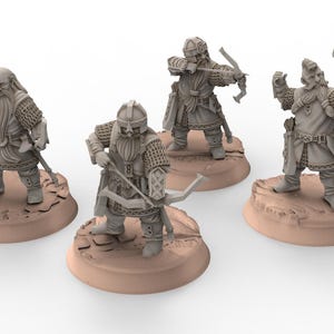Dwarves - x4 Kalak Bowmen - Stonewards - Steelhalls - Khurzluk Miniatures