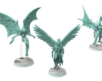Dark City - Flying Cursed Späherkrieger - Edge Miniatures