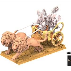 Hight Elves - AEGEAN - Lions Chariot - Highlands Miniatures