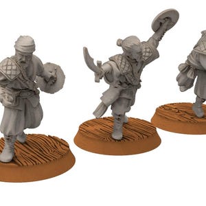 Corsairs - Pirate Sowrdmen & Leaders, Swords, Shields  - Draxis - Medbury miniatures