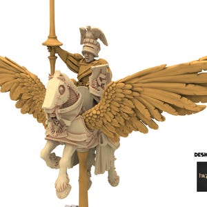Imperial Fantasy - General on Pegasus - Highlands Miniatures