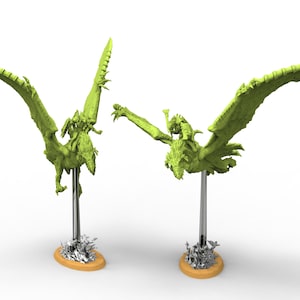 Lizardmen - TyranoPterix Rider - ClayBeast Miniatures