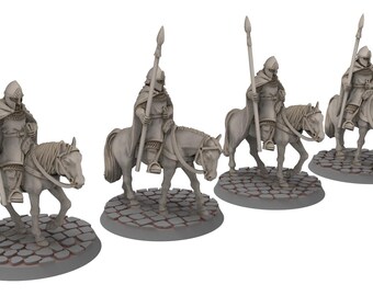Gandor - Citadel guard Mounted Lancers patroll - Medbury Miniatures