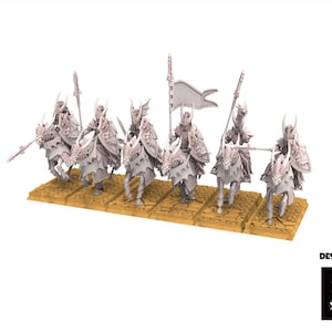 Hight Elves - Silvermoor - Dragonborn Knights  - Beholder Miniatures