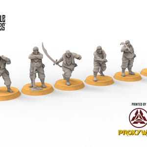 Harad - x6 Merchant Guardsmen Southern Desert warriors - Dunes of Qarath - Davale Games