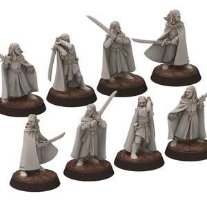 Darkwood -  Elven Milita with Large Elven Swords - Sylvara - Thornwild - Medbury miniatures