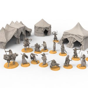 Harad - Camp of Desert warriors - Dunes of Qarath - The Printing Goes Ever On