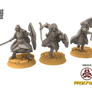 Rivandall - x3 Bloody Elven King Guard Swords - Davale Games